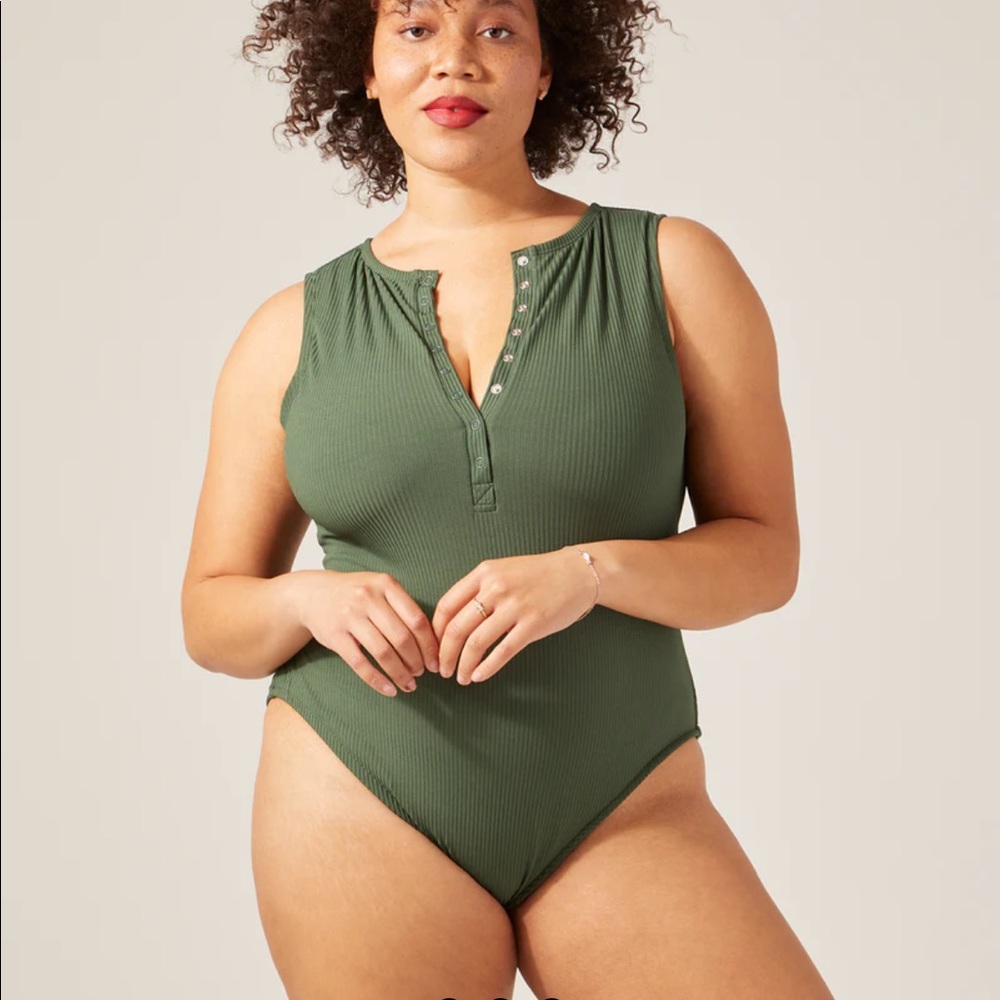 Andie Swim x Dia & Co collaboration Ribbed Malibu one piece swim suit. 1x, NWT